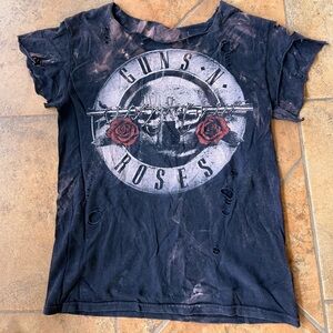 Guns N' Roses Distressed Black T-Shirt